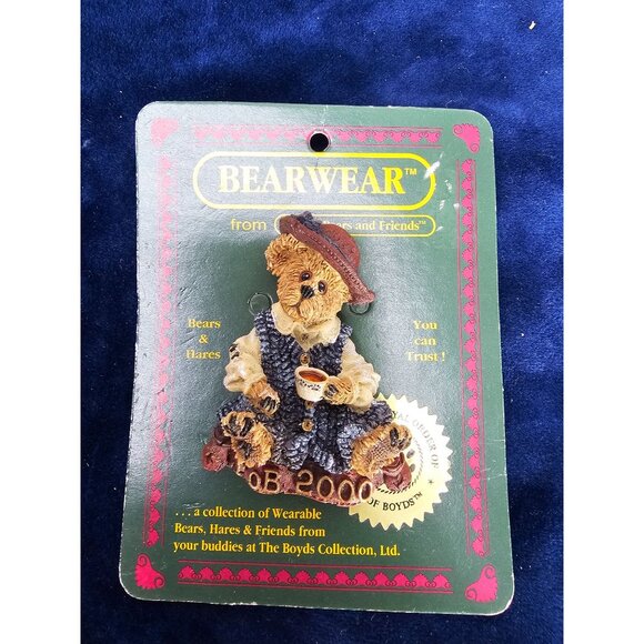 LOT OF 4 BEARWARE BOYDS BEARS & FRIENDS RESIN BROOCH‎ PIN - Picture 12 of 13